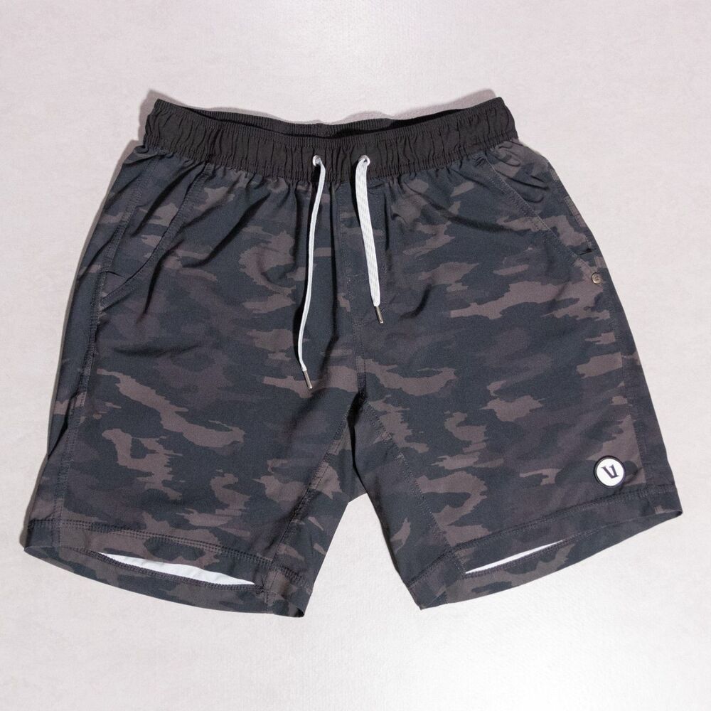 Vuori Kore 7" Lined Shorts Camouflage Mens Small Performance Stretch Gym Workout - Picture 1 of 6
